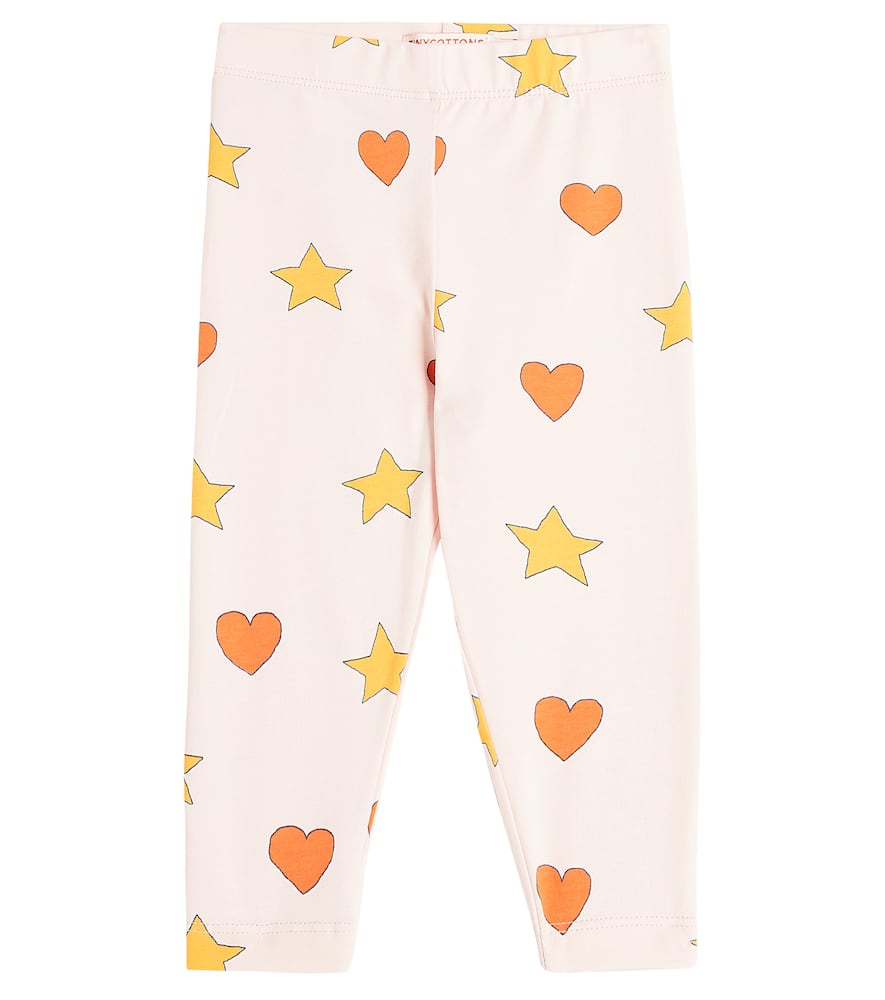 Tinycottons Baby printed cotton-blend leggings