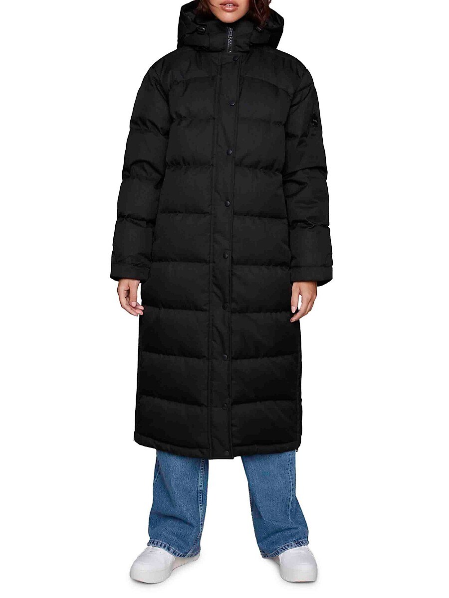 Toboggan Canada Women's Isabella III Longline Puffer Parka Jacket - Black - Size XS