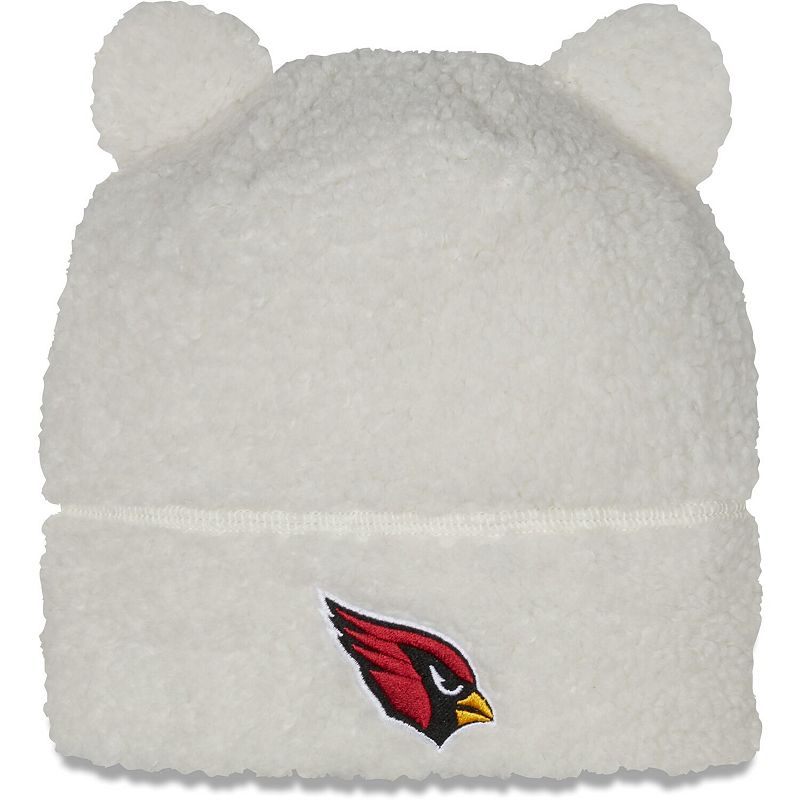 Toddler New Era White Arizona Cardinals Furry Knit Beanie