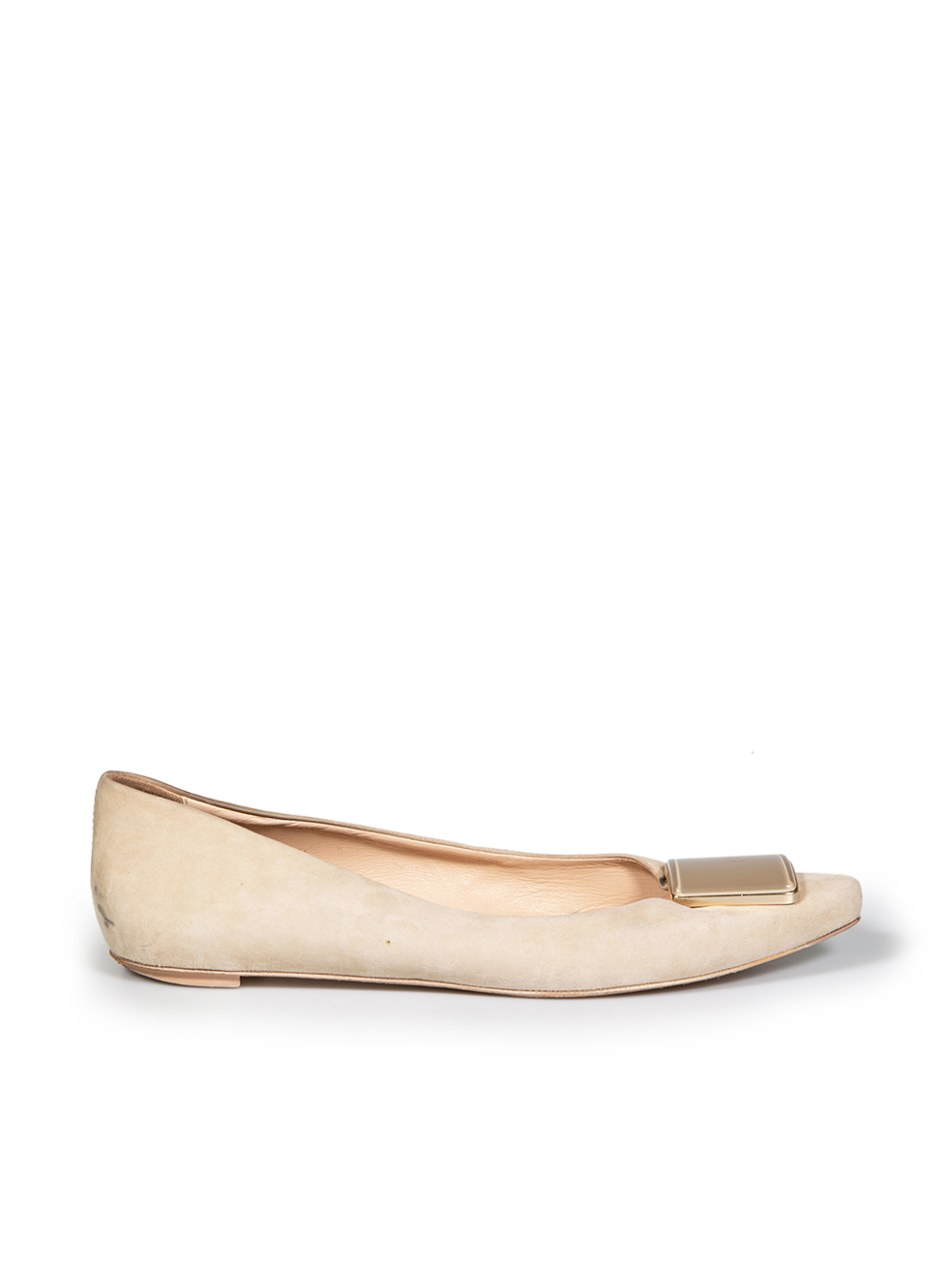 Tod's Beige Suede Ballet Flats