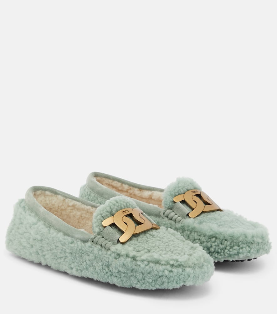 Tod's Gommino shearling loafers