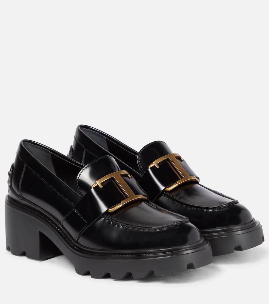 Tod's Leather platform loafers