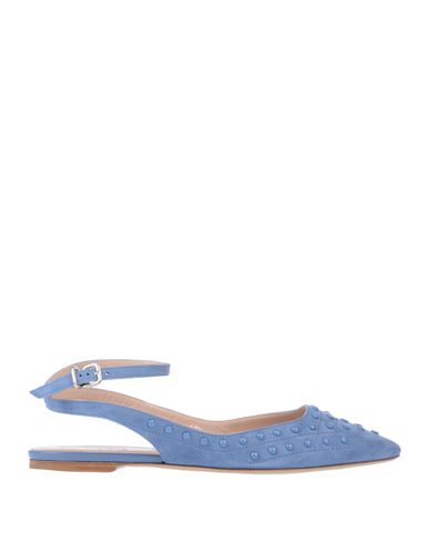 Tod's Woman Ballet flats Pastel blue Size 10.5 Goat skin