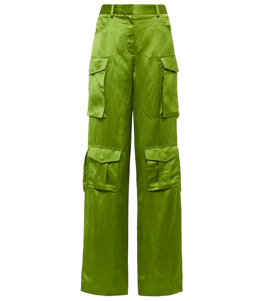 Tom Ford High-rise satin cargo pants