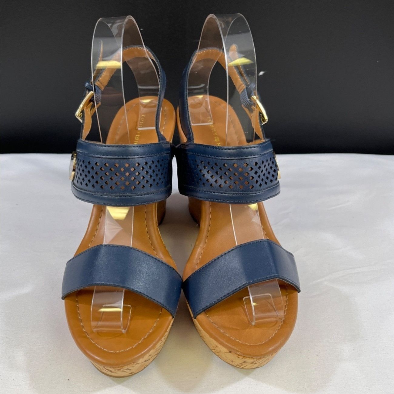 Tommy Hilfiger Women's Navy Blue Shoes/heeled Sandals Size 8M