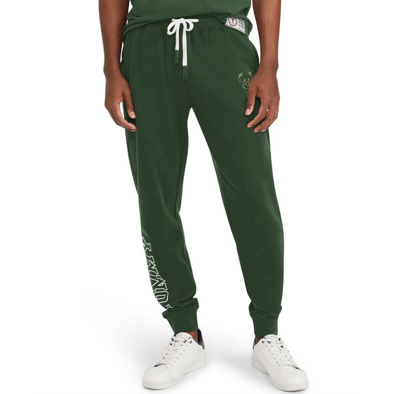 Tommy Jeans Milwaukee Bucks Carl Bi-Blend Fleece Jogger Pants Green, 2X-Large - NBA Tees at Academy Sports