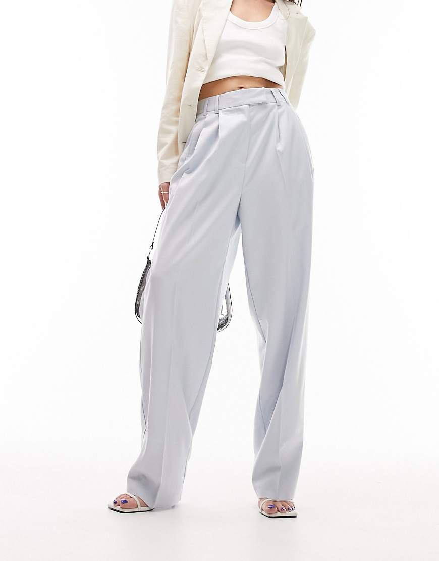 Topshop straight tailored pants in seafoam blue - part of a set