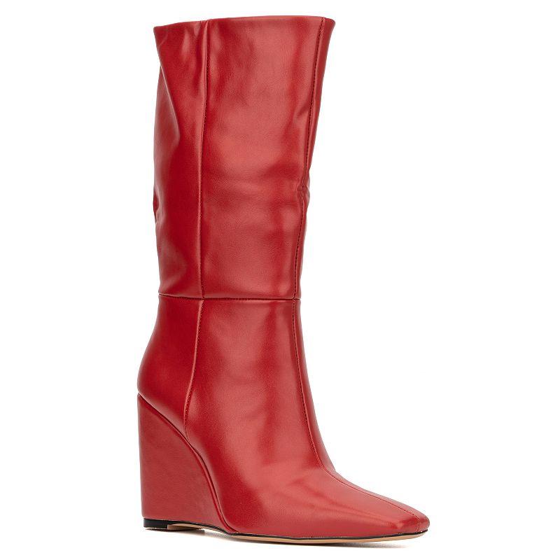 Torgeis Milan Women's Wedge Boots, Size: 6.5, Red