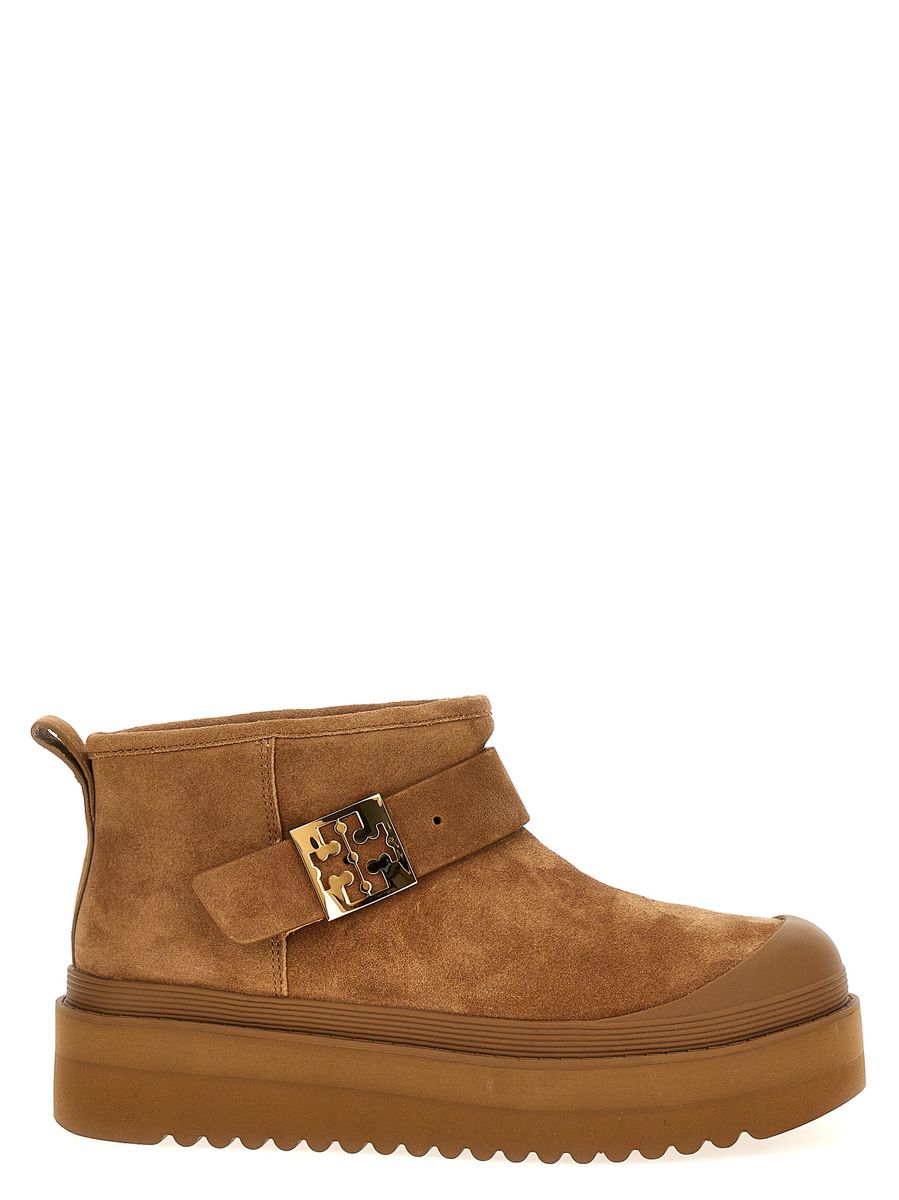 Tory Burch 'Mellow Shearling Platform' Ankle Boots