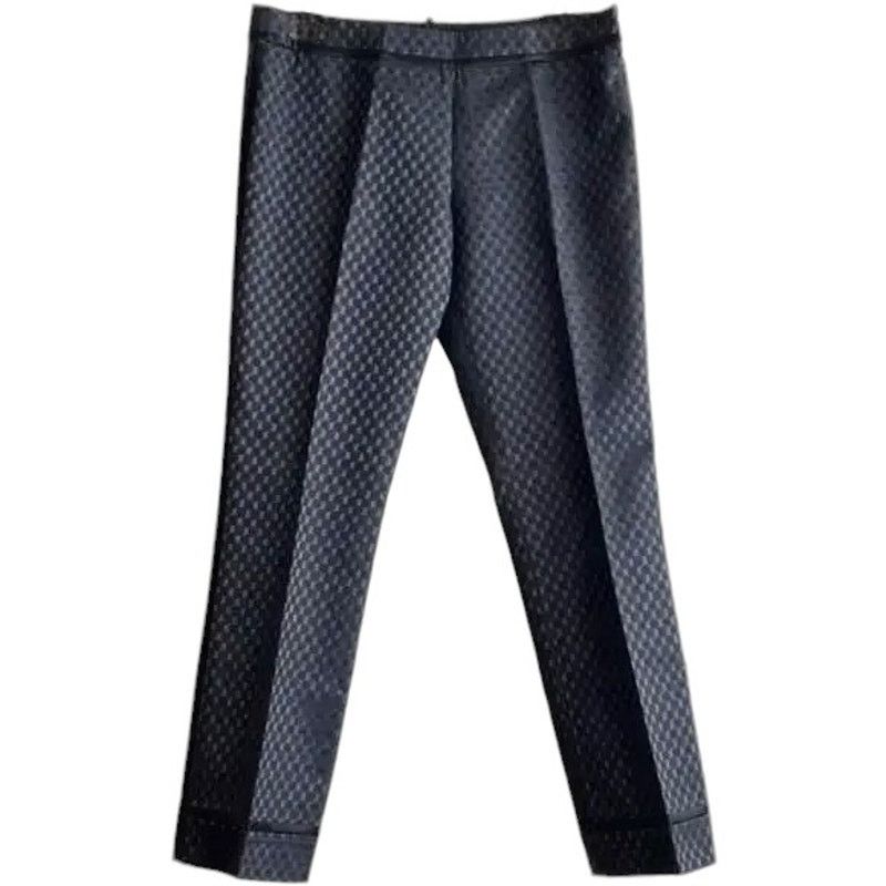 Tory Burch Patterned Skinny Leg Pants, Small/us4 Srp: $139 in Blue, Women's (Size 27)