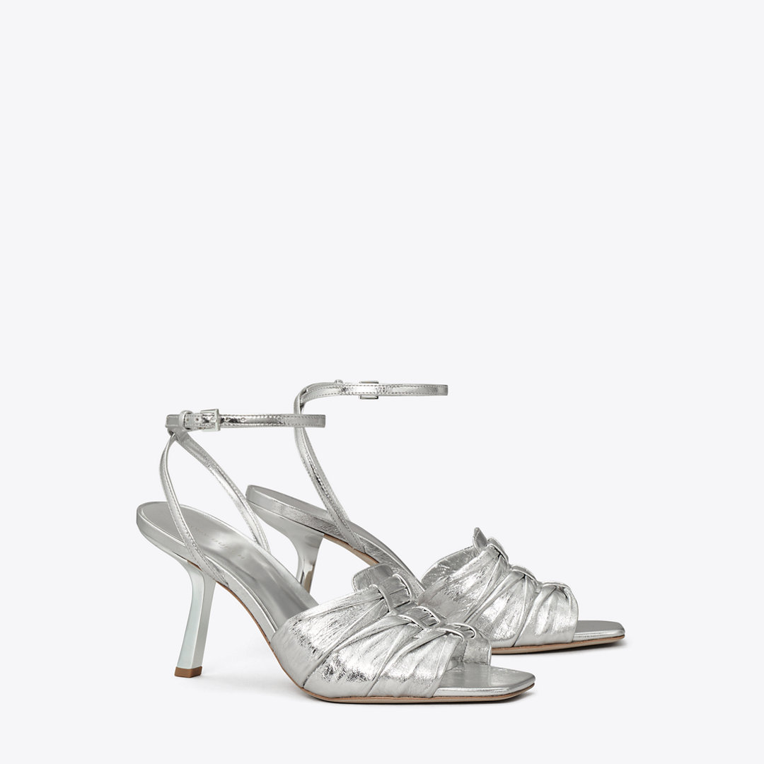 Tory Burch Ruched Heeled Sandal