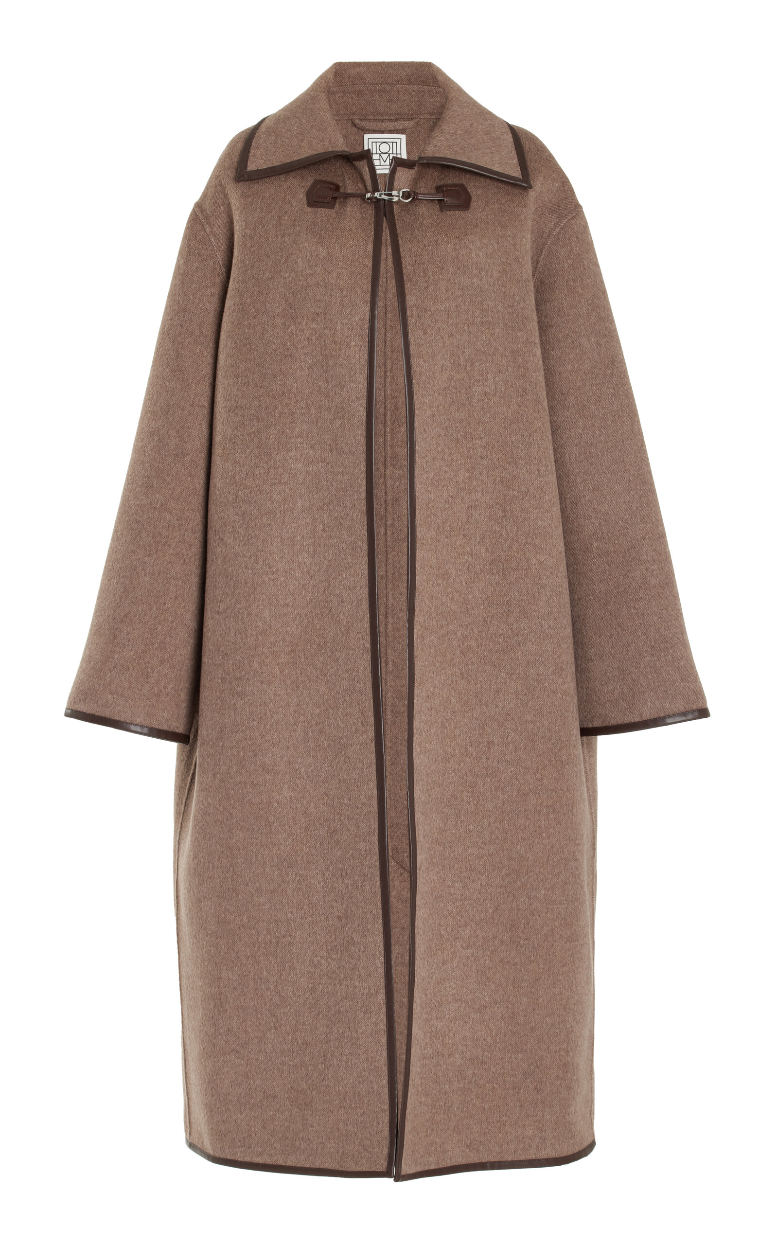 Toteme - Double-Clasp Wool Coat - Brown - EU 40 - Moda Operandi