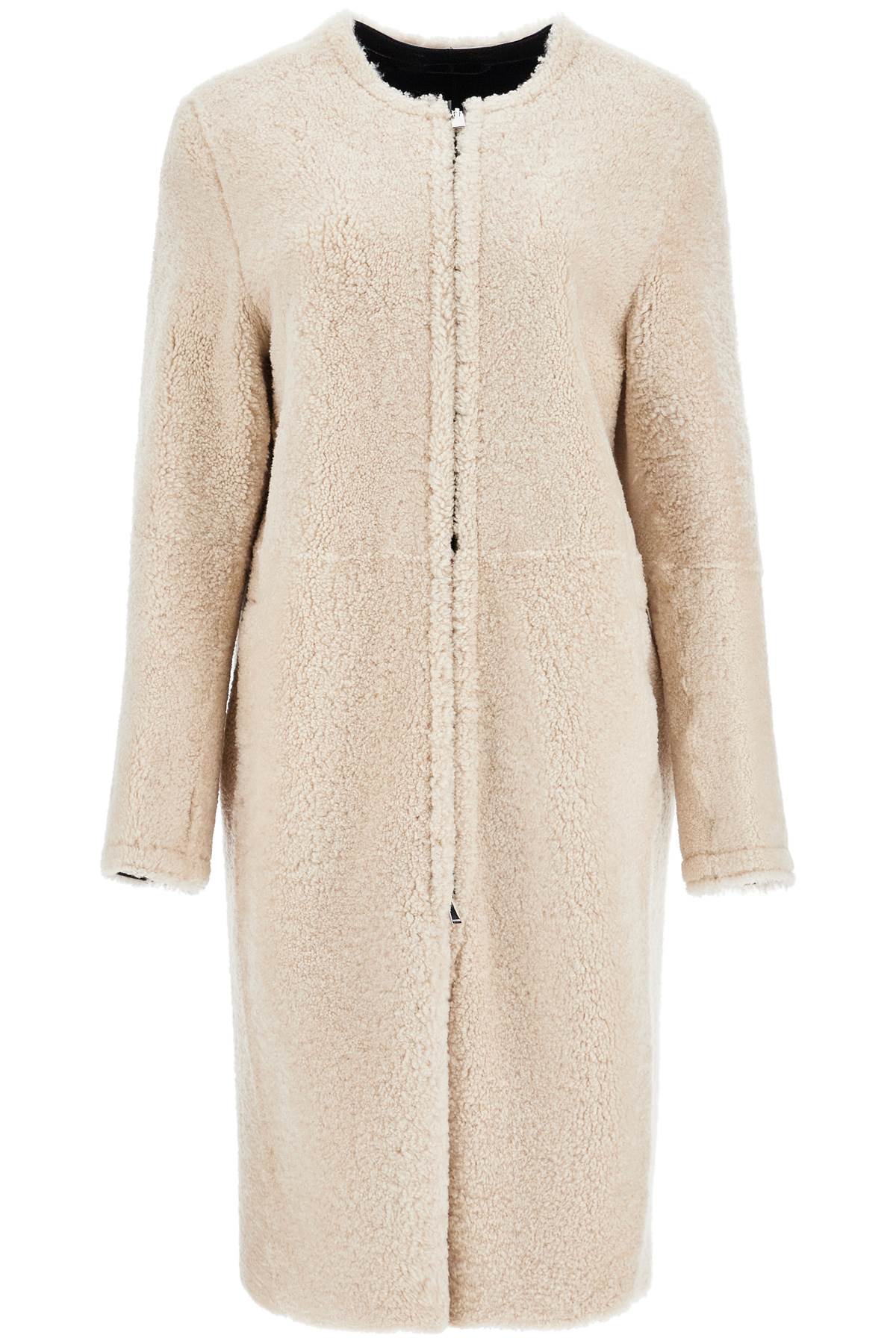 Toteme Women's Shearling Coat With Zip