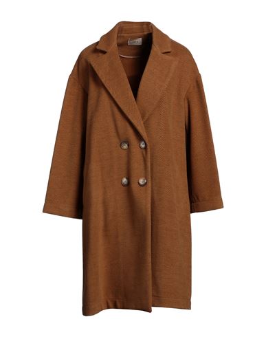 Toy G. Woman Coat Camel Size 6 Polyester, Viscose