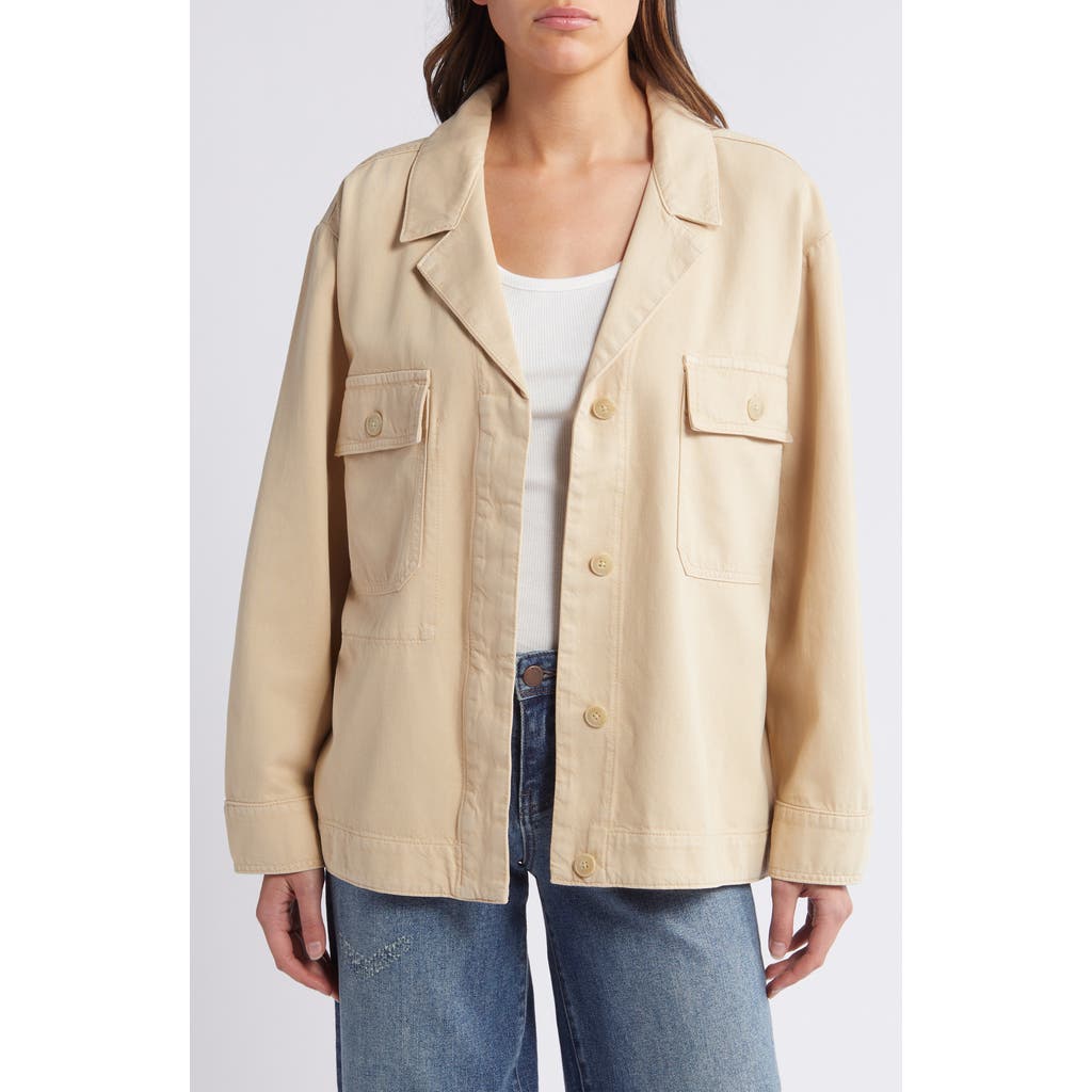 Treasure & Bond Twill Utility Jacket in Beige Khaki at Nordstrom Rack, Size X-Small