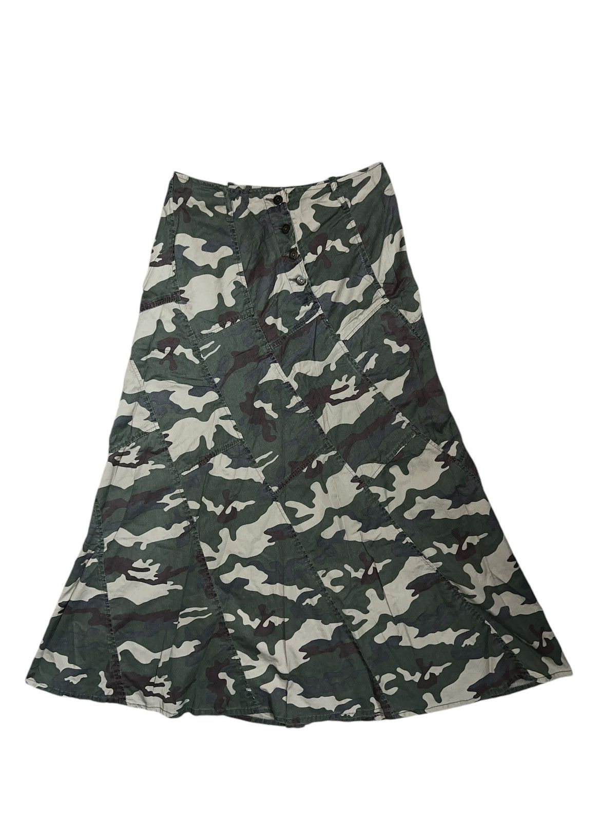 Tripp NYC x Vintage Camo Mermaid Long Skirt, Women's (Size 27)