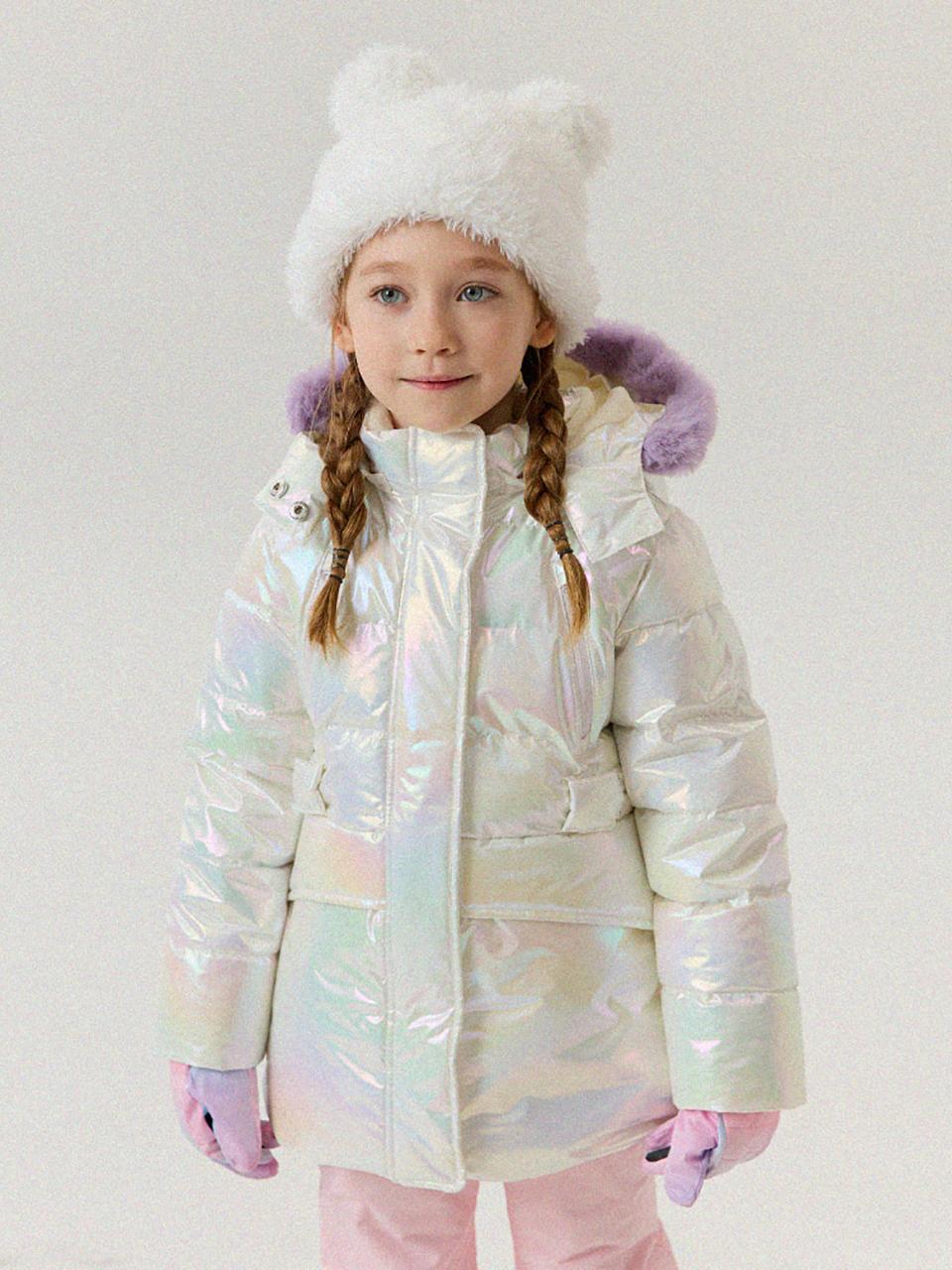 Twinkle Coated Hologram Winter Ski Jacket