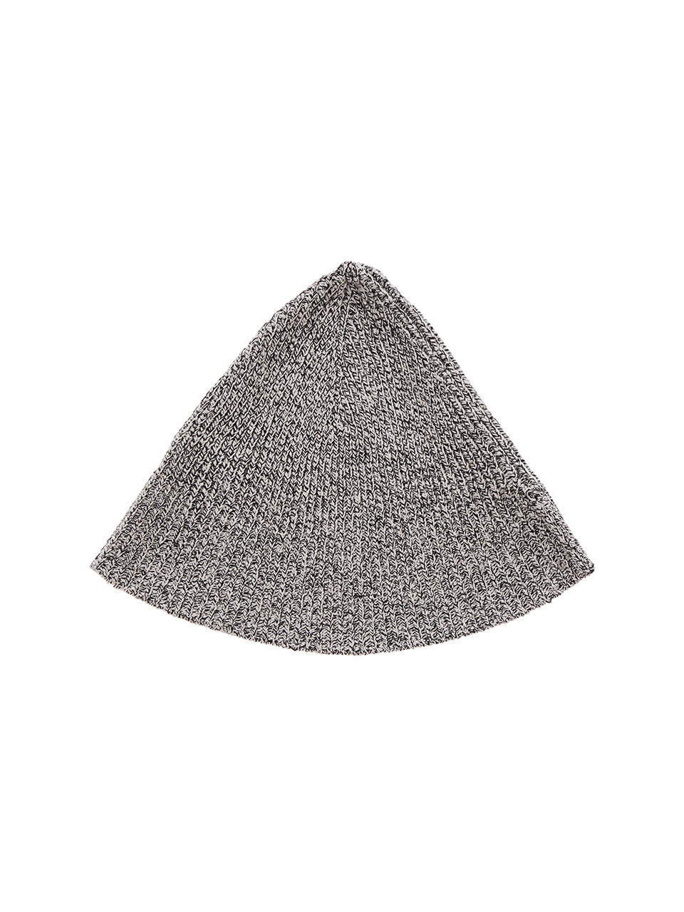 Two Tone Knit Bucket Hat - Grey