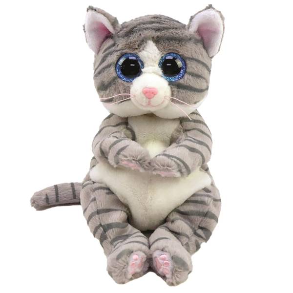 Ty Beanie Bellies Mitzi Gray Tabby Cat