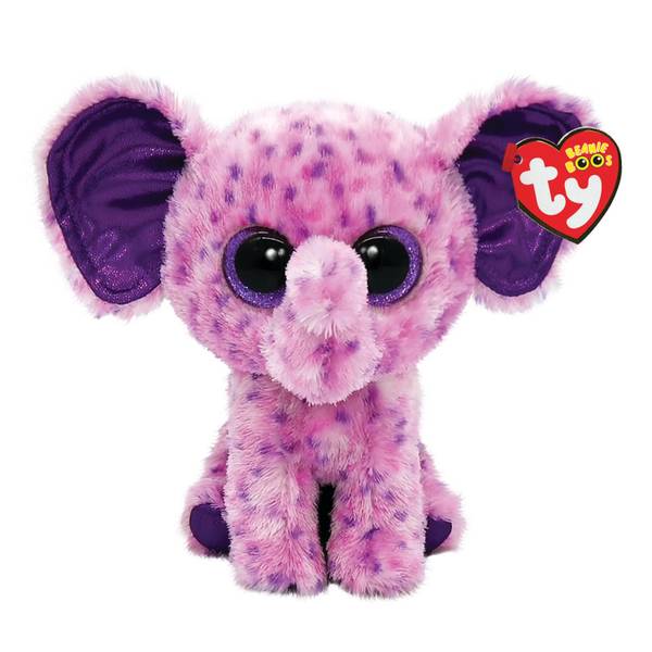 Ty Beanie Boo Eva Pink Speckled Elephant