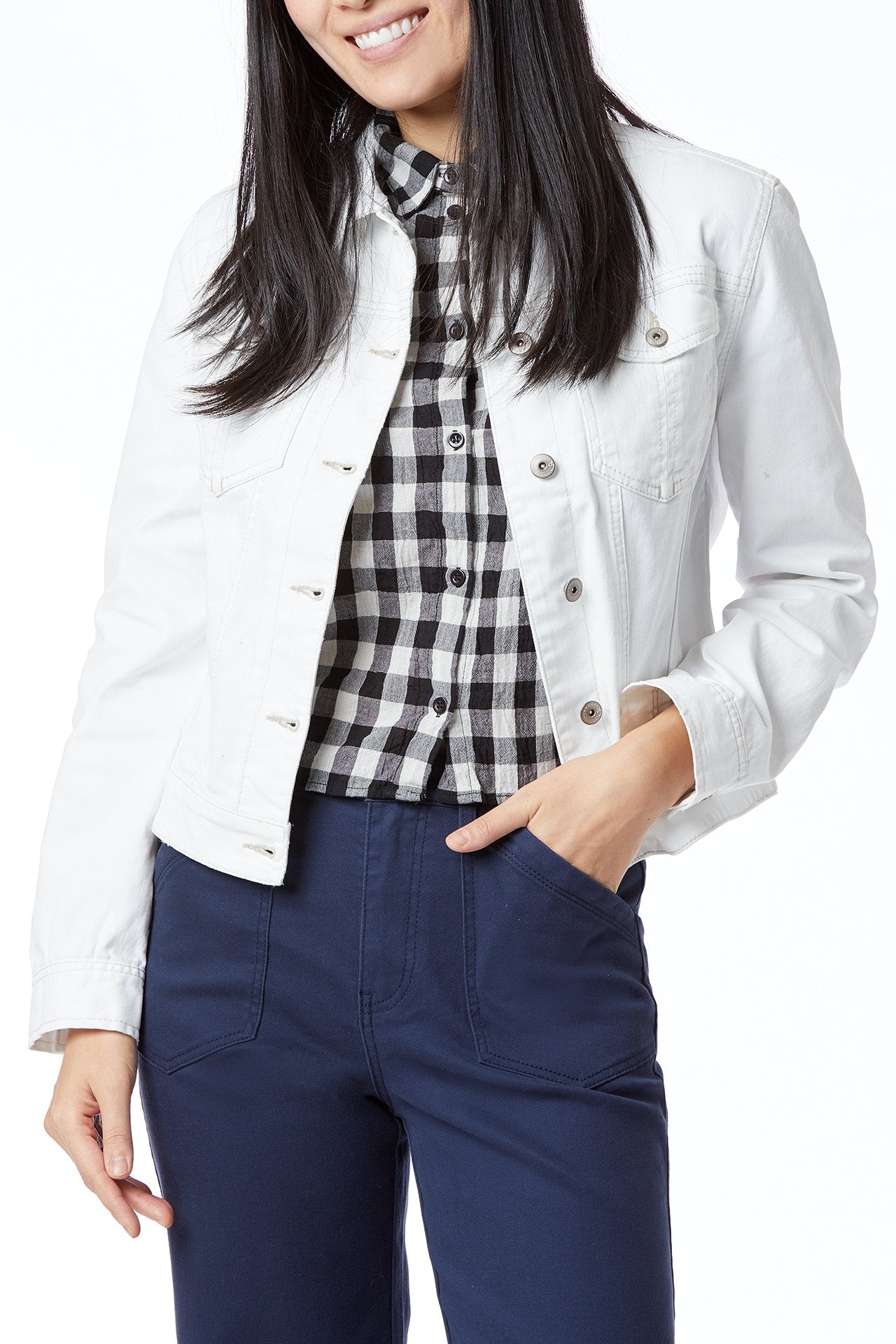 UNIONBAY | Brendan White Denim Jacket, White / L