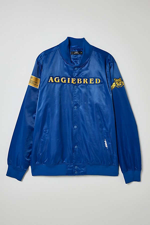 UO Summer Class '22 North Carolina A & T State University Satin Jacket in Blue at Urban Outfitters