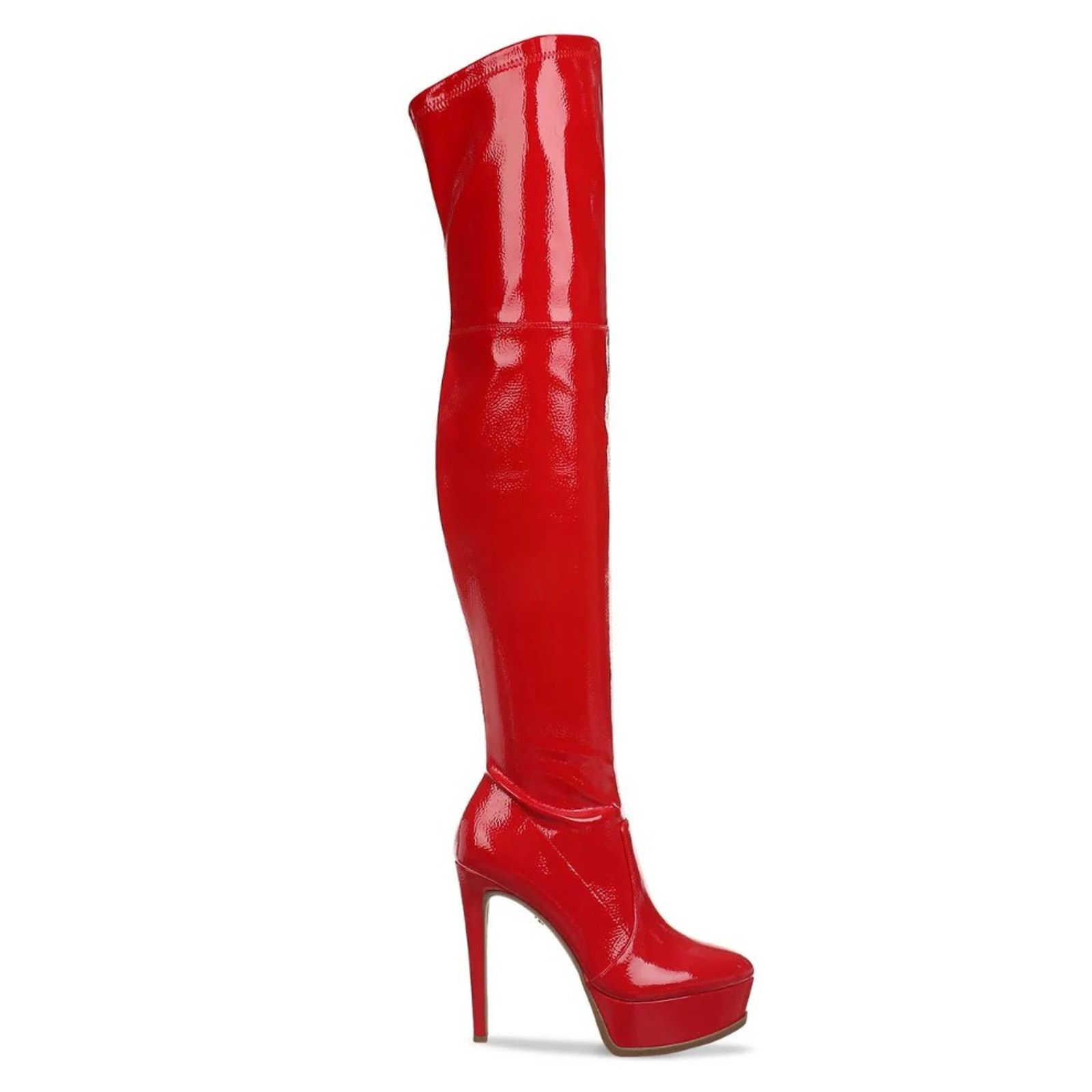 Unbrnd Thalia Sodi Women Red Over-The-Knee Platform Boots Size 8.5M