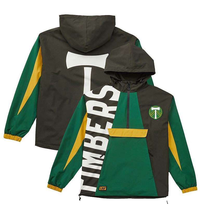 Unisex Live Breathe Futbol Green Portland Timbers Tekker Half-Zip Anorak Jacket, Adult Unisex, Size: Medium