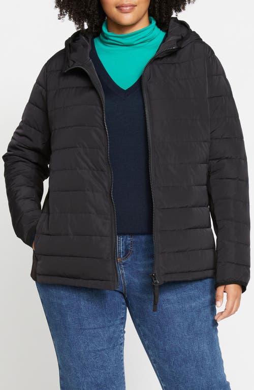 Universal Standard Comfort Panel Light Padded Packable Jacket in Black at Nordstrom, Size Xs