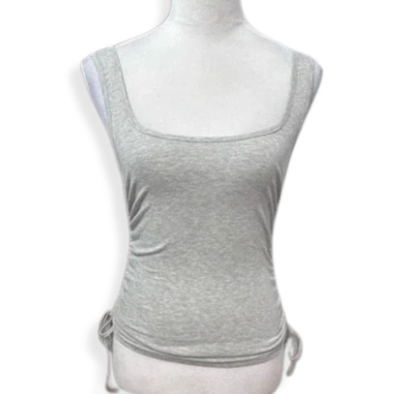 Unlisted 4Th Reckless Camisole Top Ruched Side Gray Women's Xs NWOT in Grey