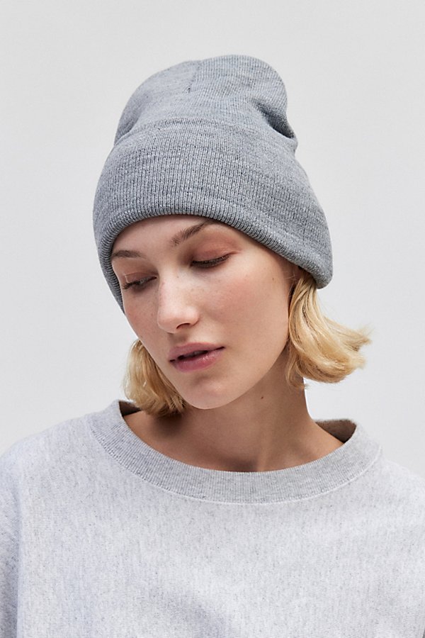 Urban Outfitters UO Jessie Essential Ribbed Beanie in Light Grey, Women's at Urban Outfitters