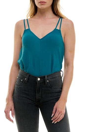 Urban Social Double Strap Crop Camisole in Ocean Blue at Nordstrom Rack, Size X-Small