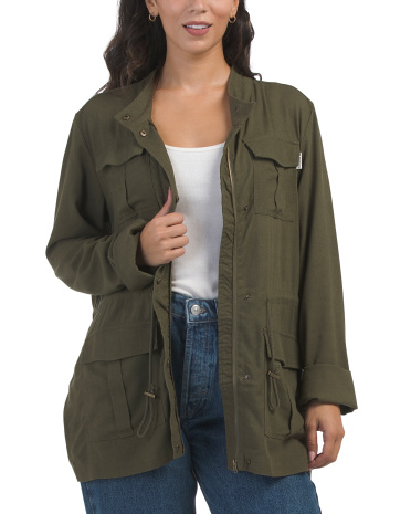 Utility Jacket for Women | Rayon/Cotton