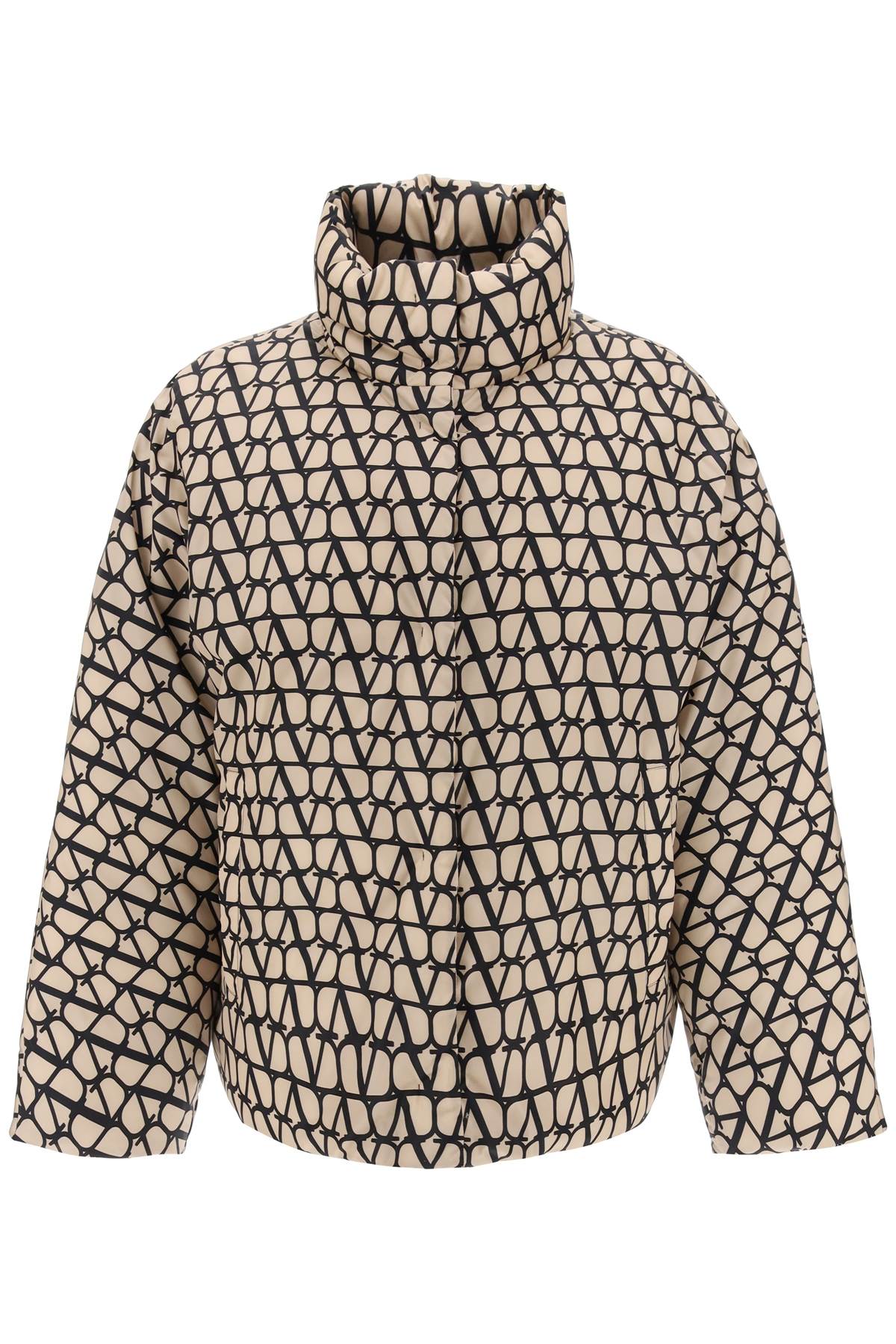 VALENTINO GARAVANI toile iconographe oversized puffer jacket