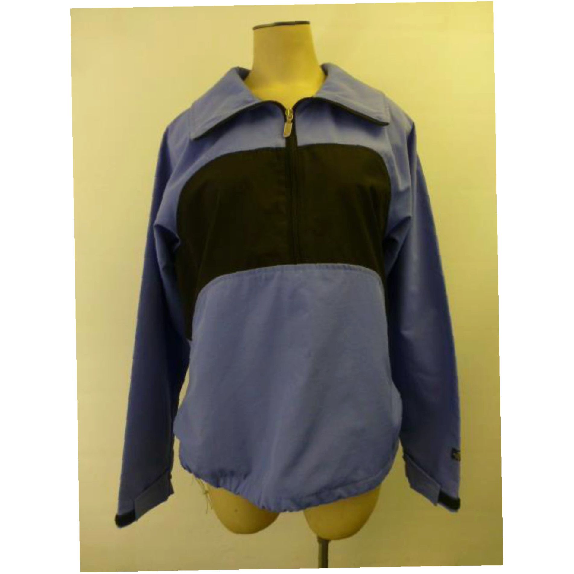 VTG Womens The North Face 1/2 Zip Windbreaker Jacket Blue Label Ski Size 10 Usa in White