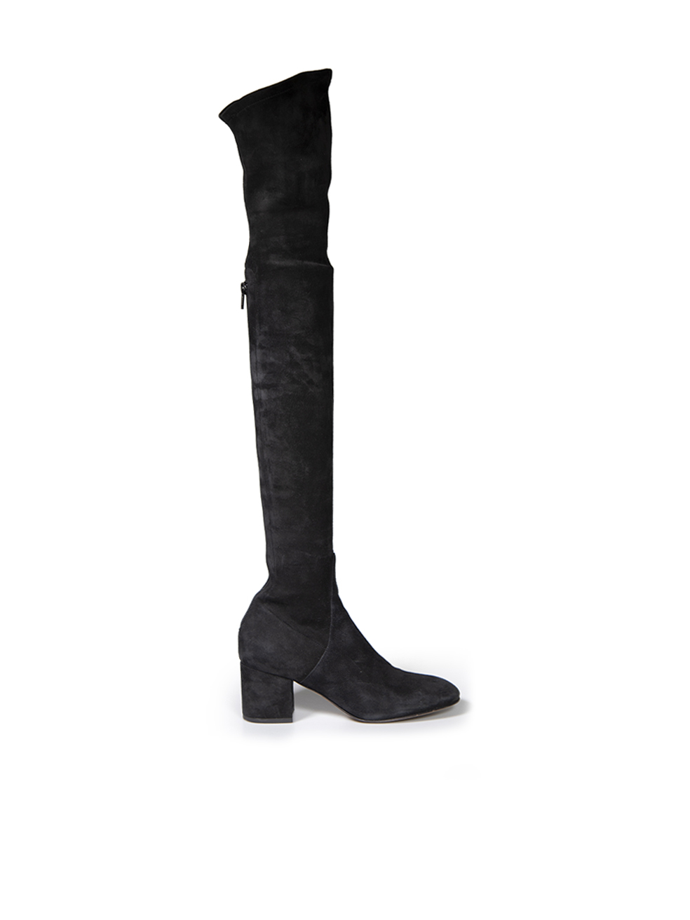 Valentino Garavani Black Suede Over-the-knee Boots