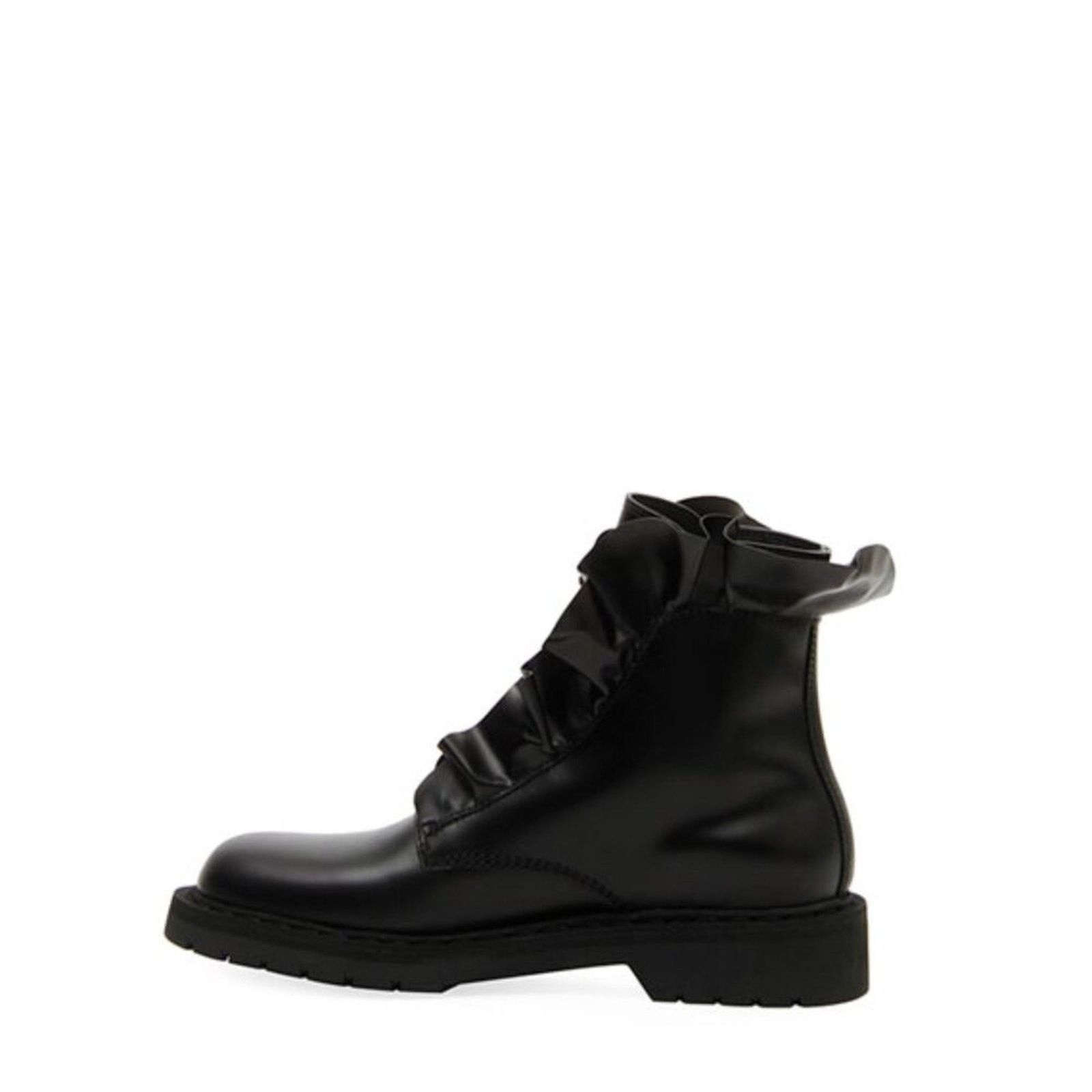 Valentino Garavani Love Calf Leather Combat Boots 6.5 in Black, Women's