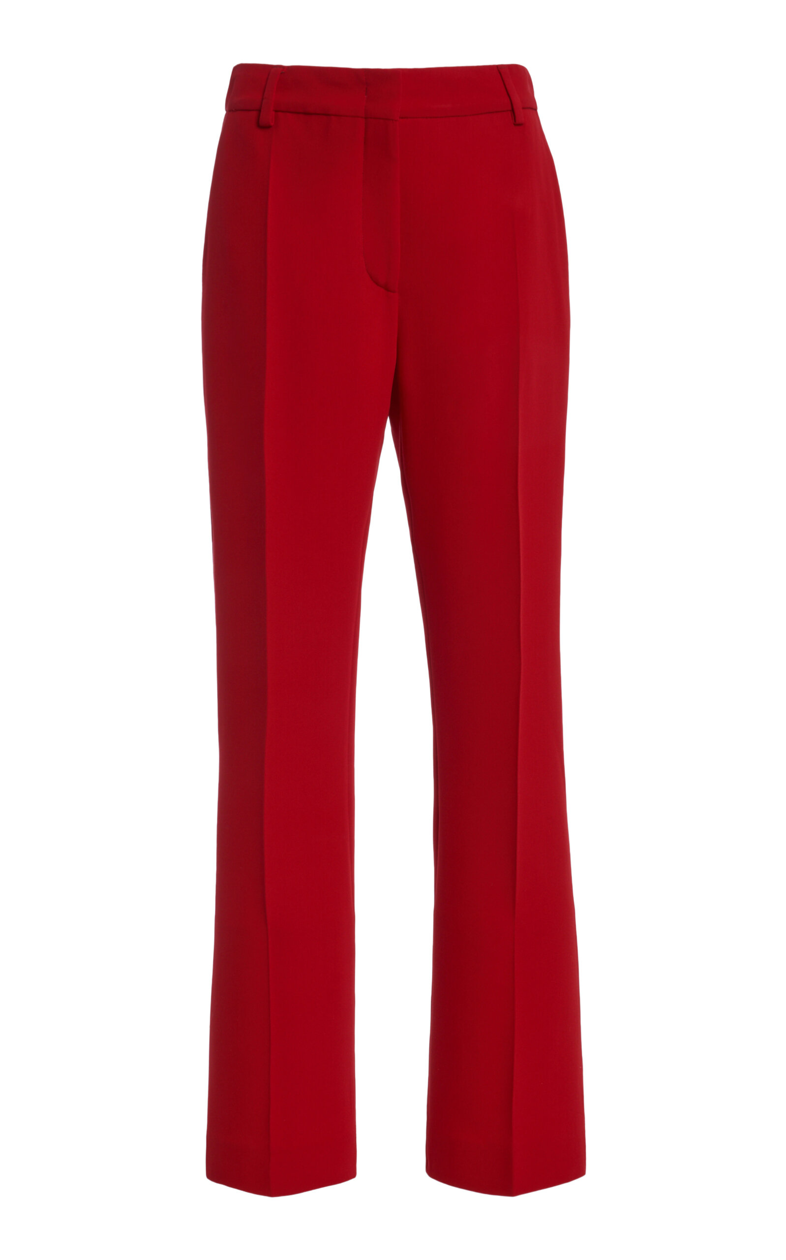 Valentino Garavani - Tailored Silk Flared Pants - Red - IT 50 - Moda Operandi