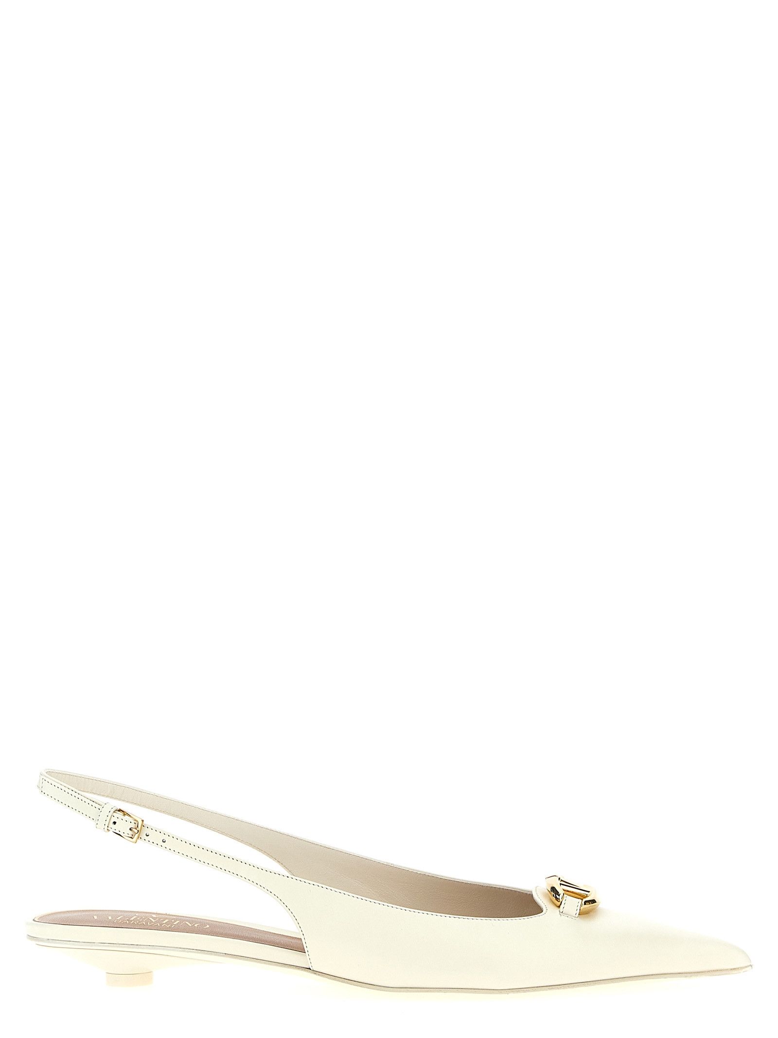 Valentino Garavani 'vlogo Moon' Slingback Shoes in White, Women's (Size 8)