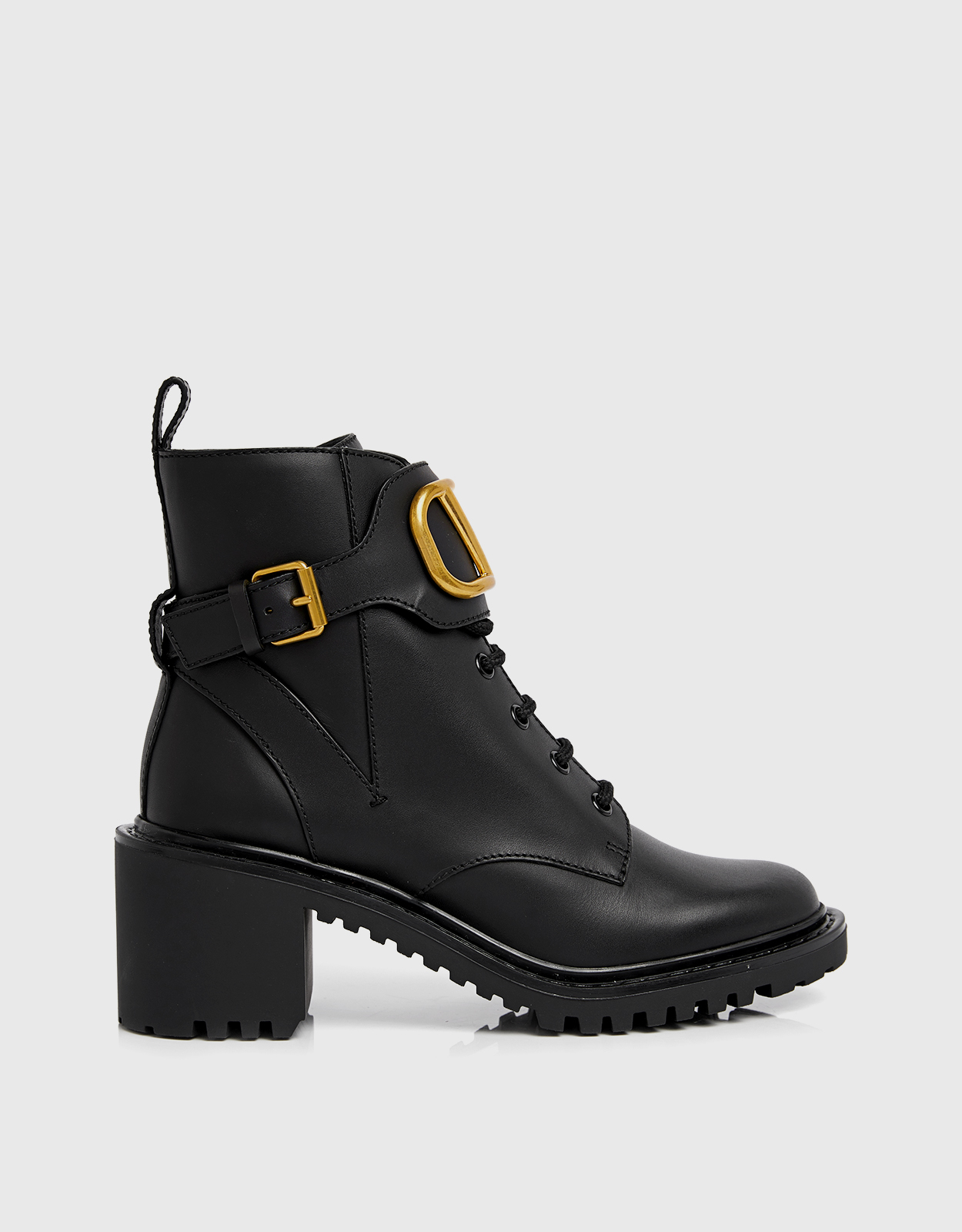 Valentino Vlogo Signature Calfskin Combat Boot 70 mm - 36