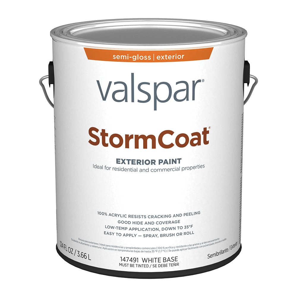 Valspar Storm Coat Semi-gloss Pastel Tintable Latex Exterior ( 1-gallon ) | 007.0147491.007