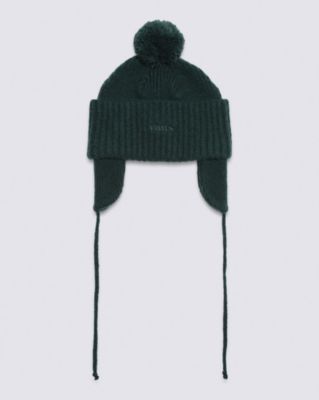 Vans 66 Earflap Pom Beanie(Green Gables)