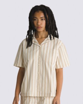 Vans X Spitfire Wheels Relaxed Crop Shirt(Turtledove)