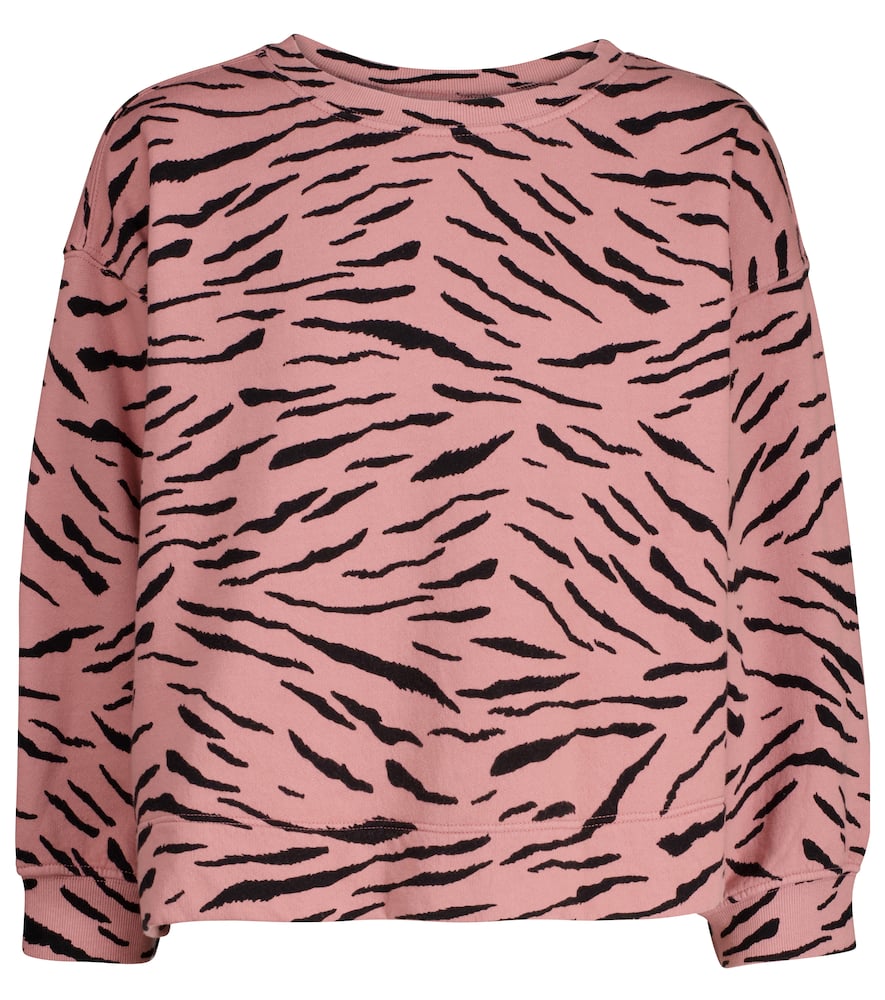 Velvet Hilda zebra-print cotton sweatshirt