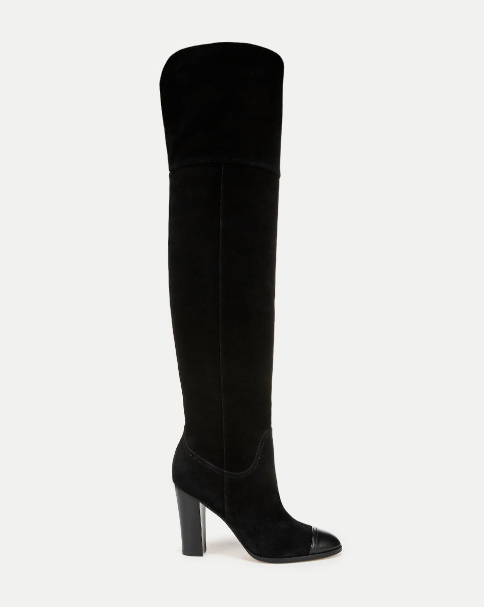 Veronica Beard Conrad Over-The-Knee Boot Black