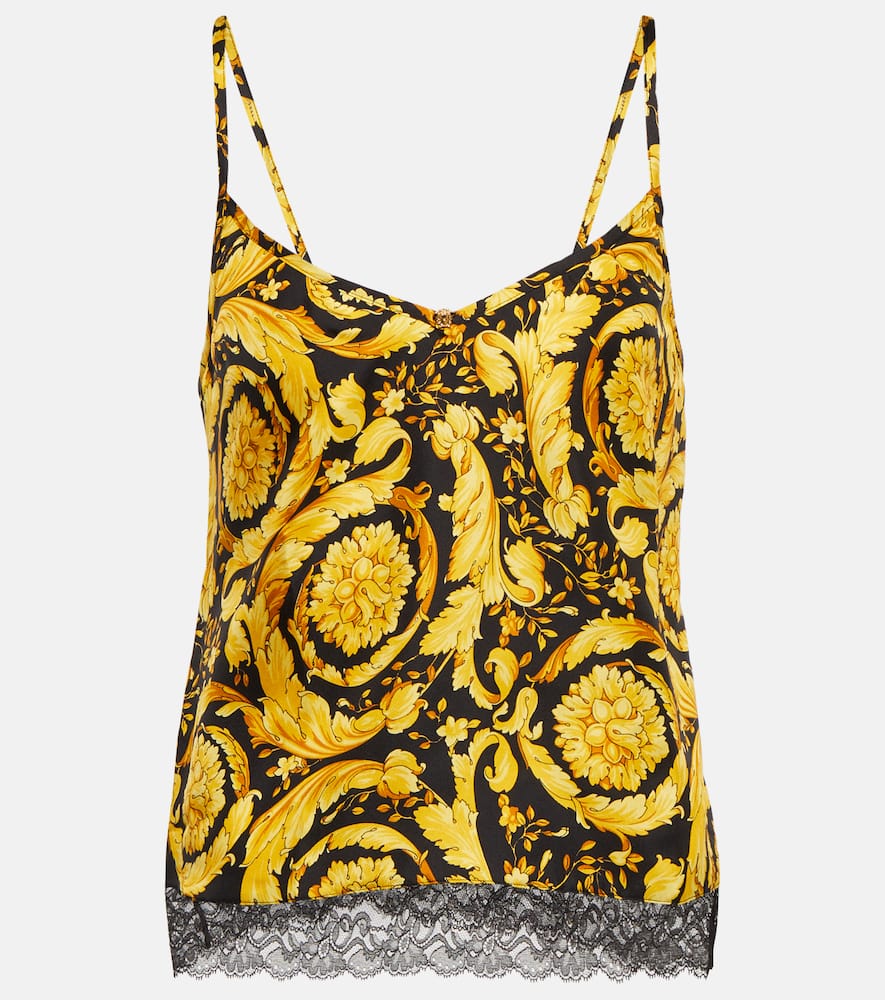 Versace Barocco silk camisole