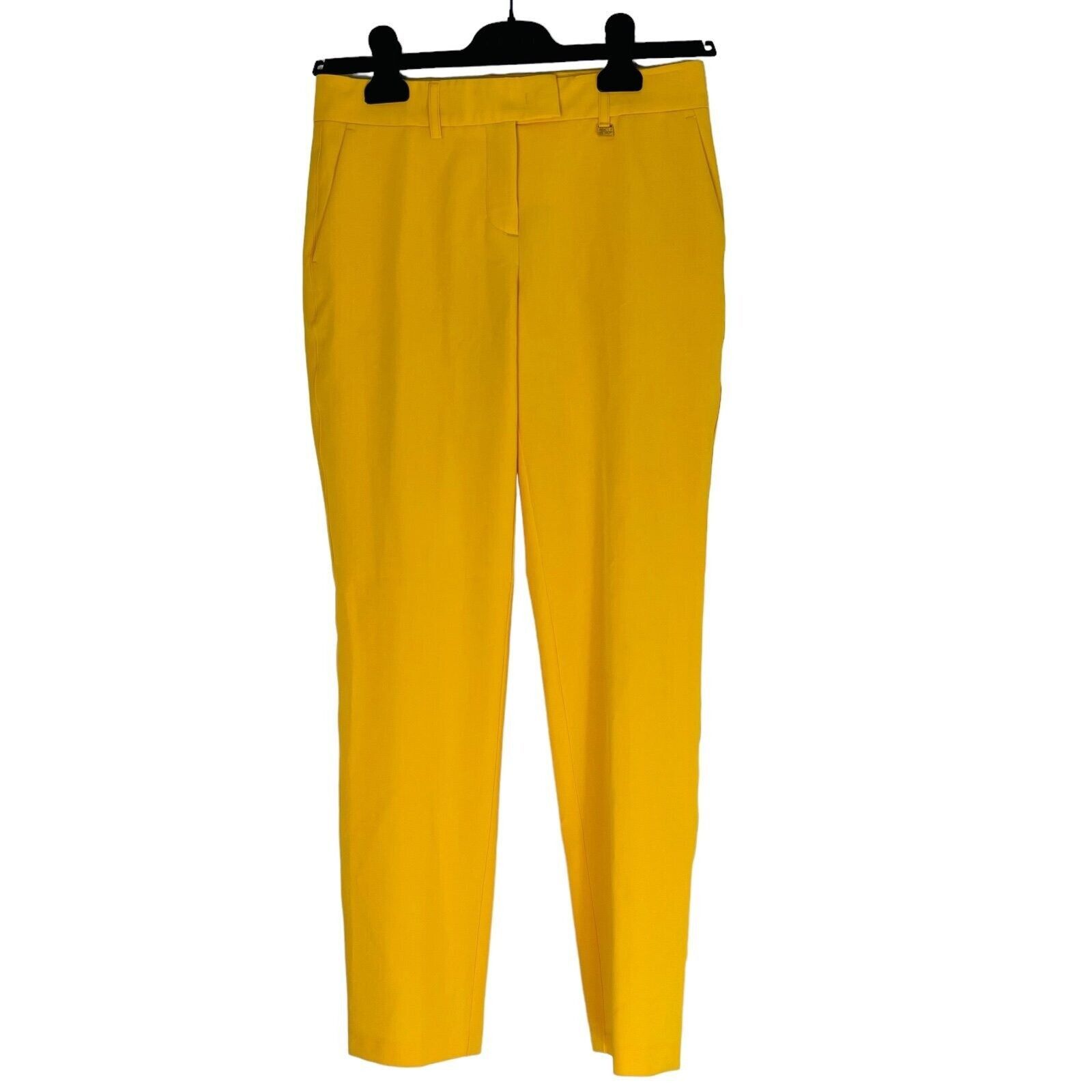 Versace Jeans Couture Versace Jeans Yellow Satin Flared Pants, Women's (Size 26)