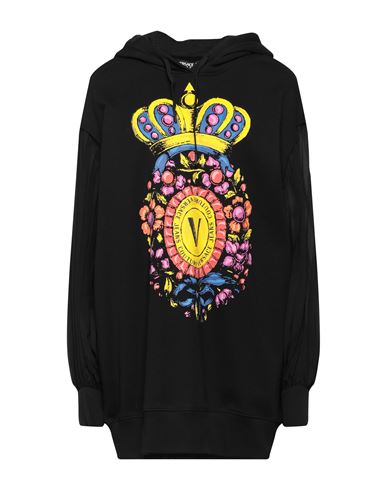 Versace Jeans Couture Woman Sweatshirt Black Size XXS Cotton, Polyester