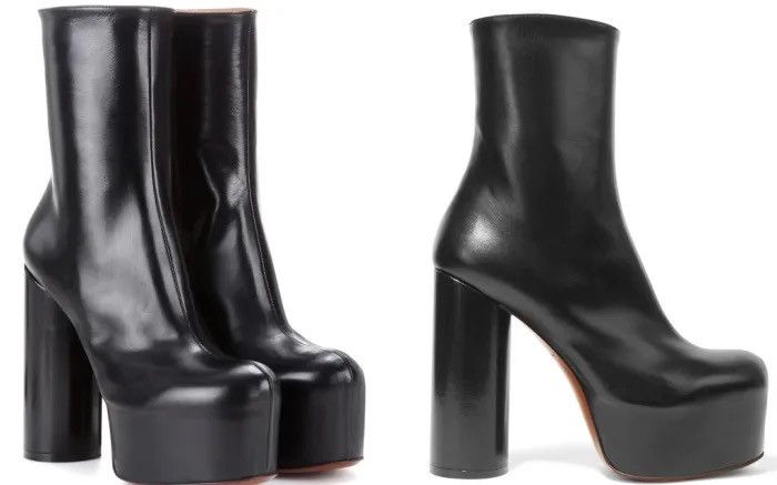 Vetements "Demna Gvasalia"Platform Boots "1655 Usd Rrp" in Black, Women's (Size 8)