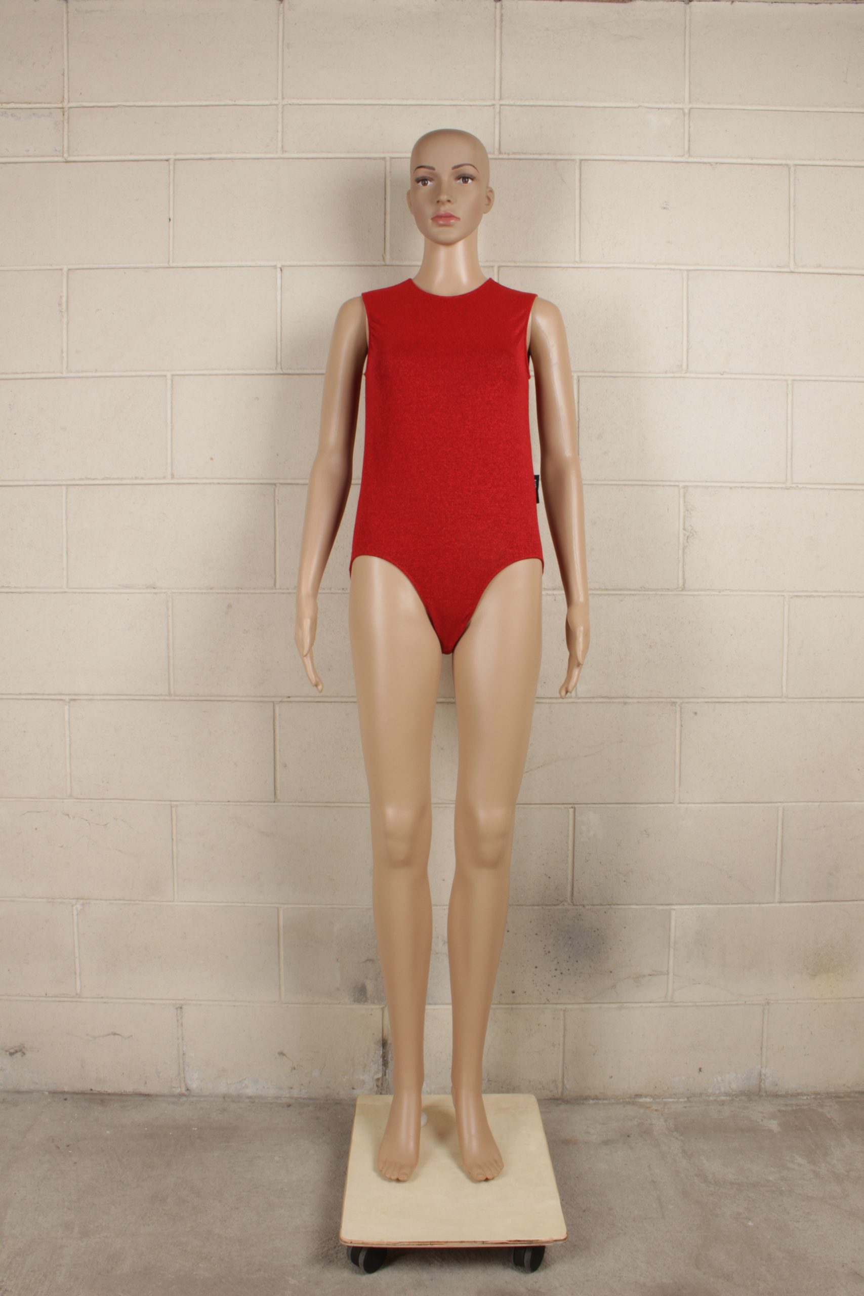 Vetements Fw20 Cut-Out Glitter Bodysuit in Red, Women's (Size XL)